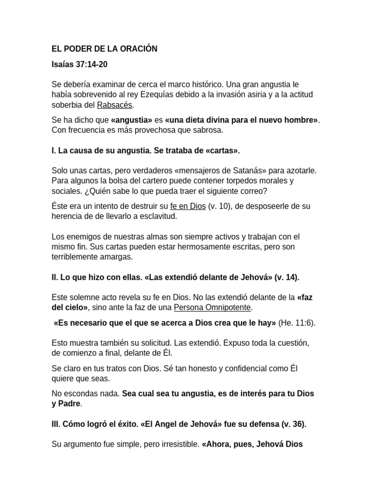 El Poder de La Oración | PDF