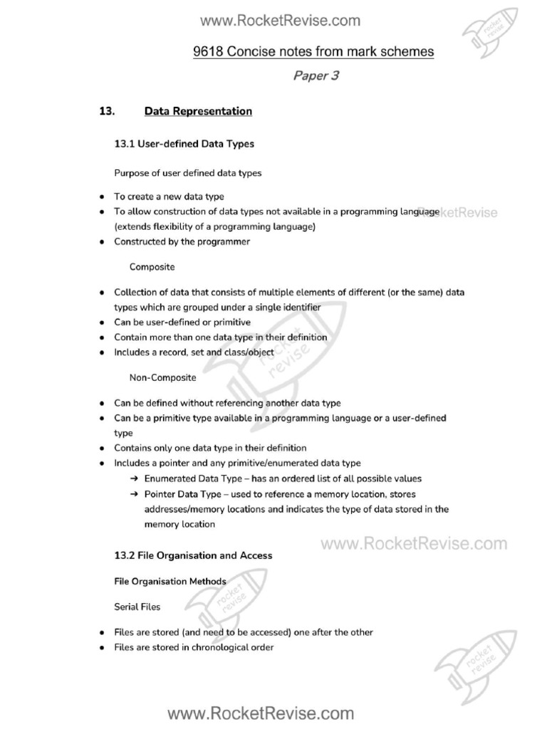 Comps Notes P3 | PDF