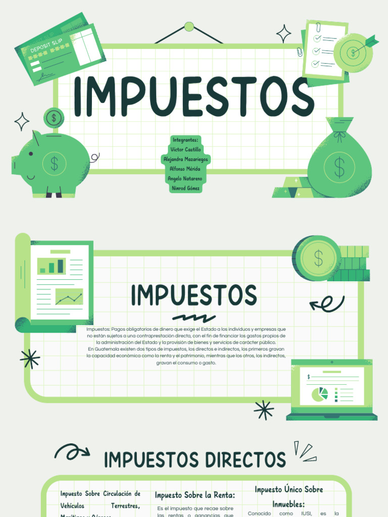 Tipos de Impuestos en Guatemala | PDF | Impuestos | Impuesto sobre la renta