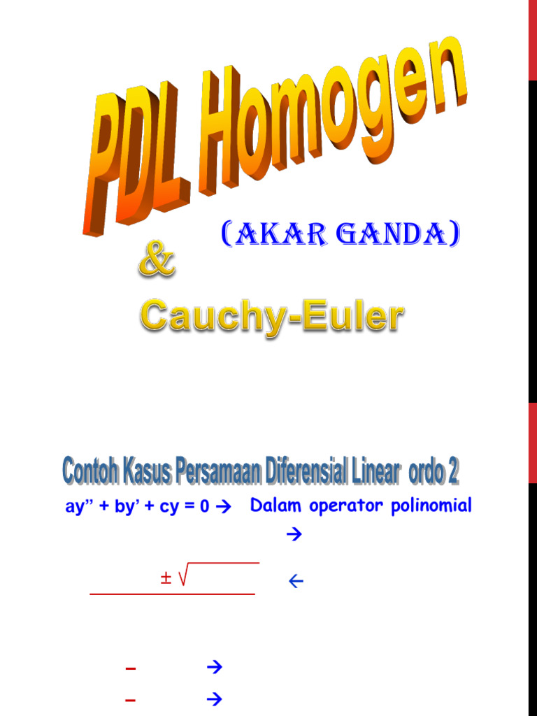 Akar dan Solusi PDL Homogen | PDF