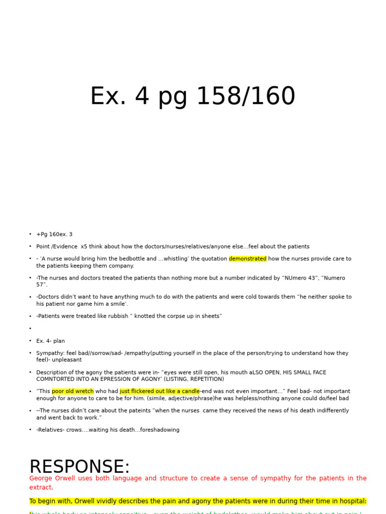 Ex 4 PG 160 | PDF | Emotions | Psychology