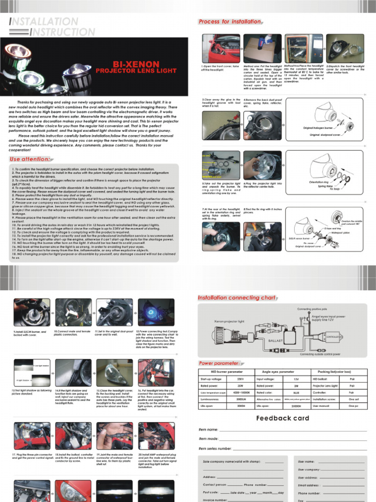 Xenon Installation Manual | PDF