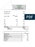 Suppliier Assy Part No Description Validity DRG No: Final Cost 53.21 Total 53.21 Settled Rate 54.00