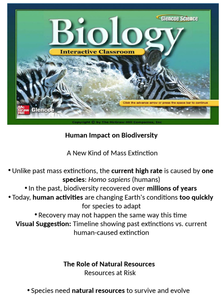Human Impact on Biodiversity Explained | PDF | Habitat Destruction ...