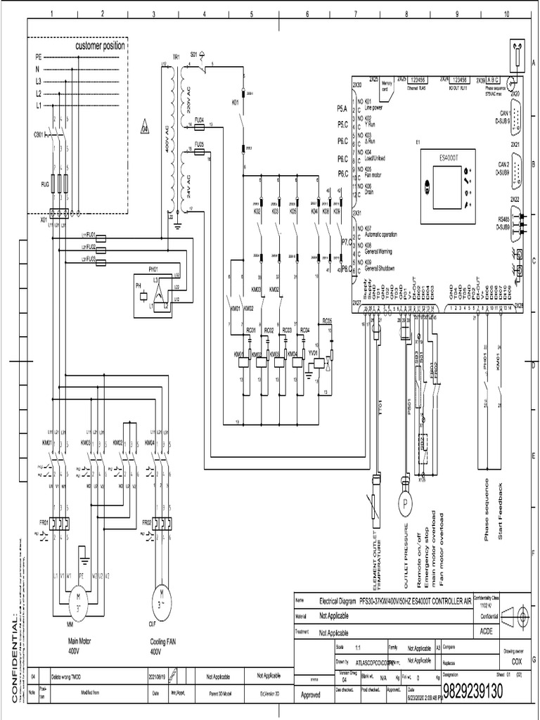 Electrical Wiring Diagram for Chillers | PDF