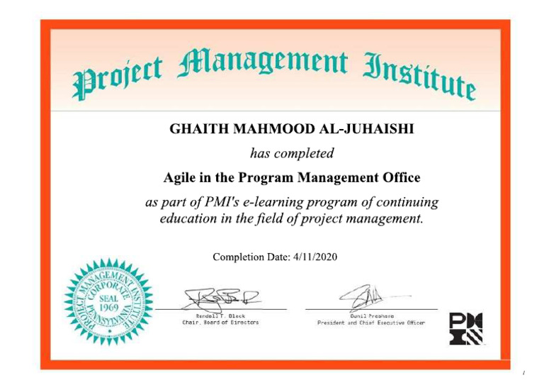 Agile in The Program Management Office | PDF