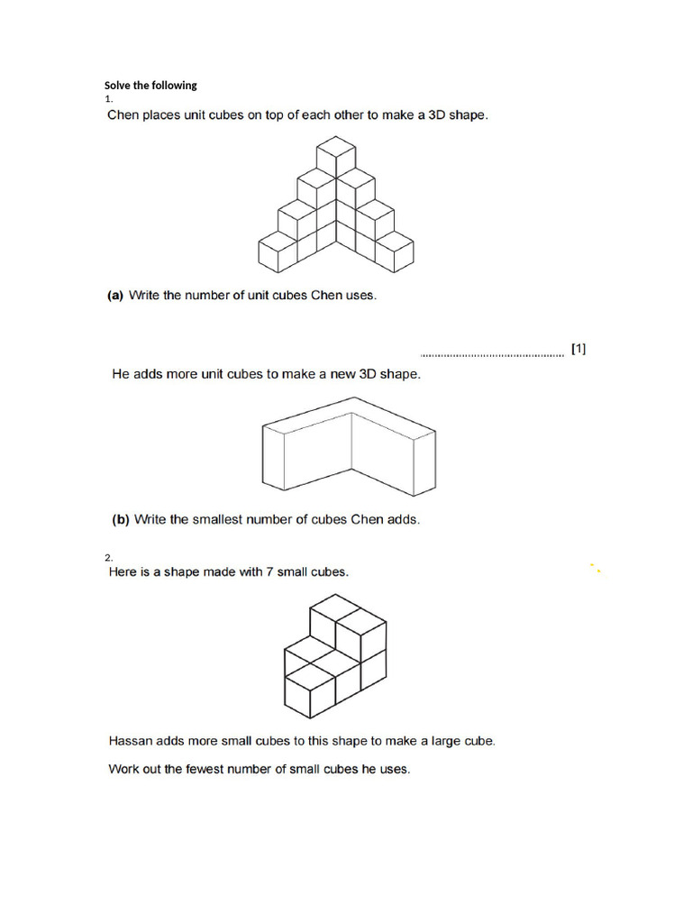 3D Shapes (Part 3) | PDF