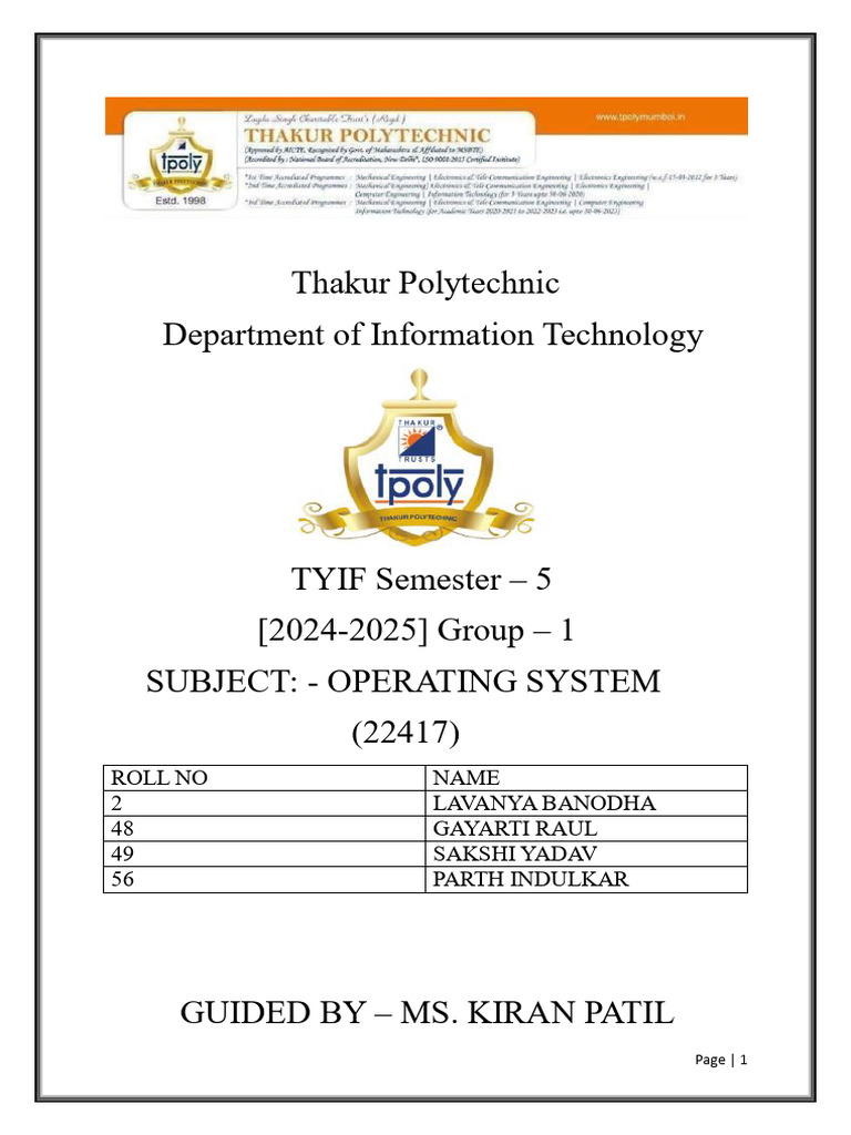 Osy MP File | PDF | Operating System | Process (Computing)