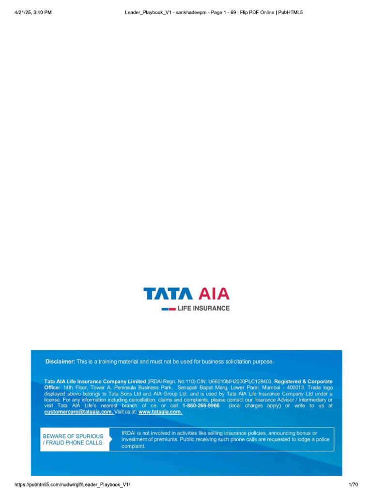 Tata AIA | PDF