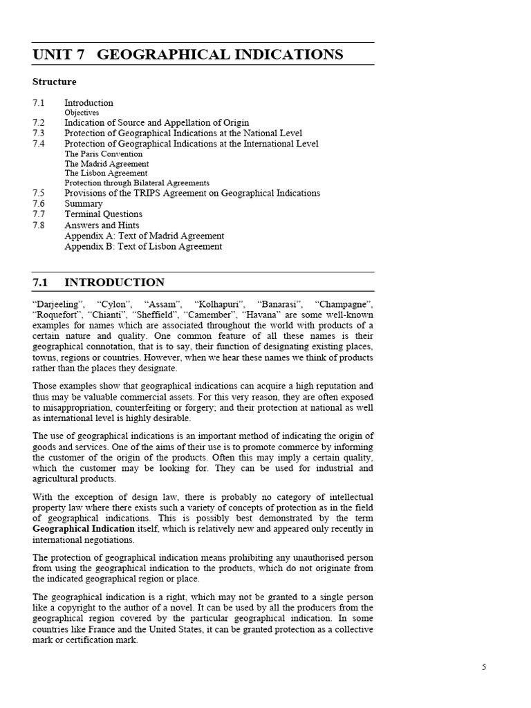 Geographical Indications Explained | PDF | Trademark | Justice