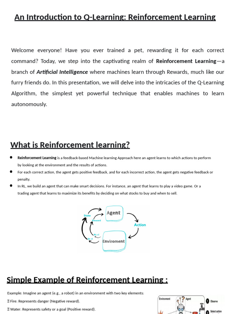 Q-Learning in Reinforcement Learning | PDF | Applied Mathematics ...