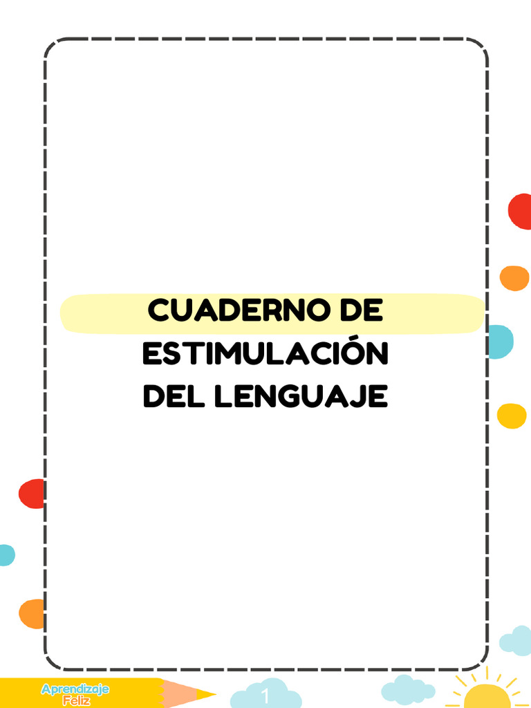 Estimulación del Lenguaje Infantil | PDF