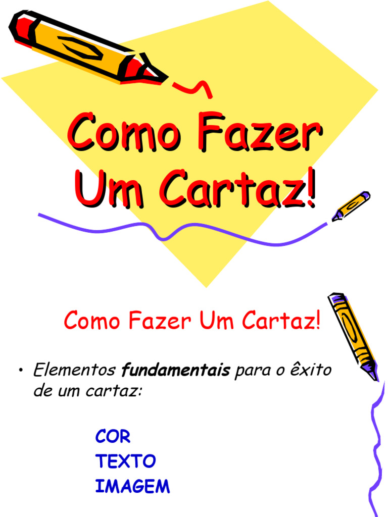 Como Fazer Um Cartaz | PDF