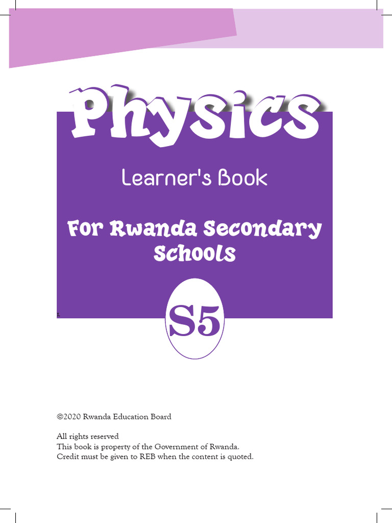 Physics S5 Learner's Book Overview | PDF | Light | Electron
