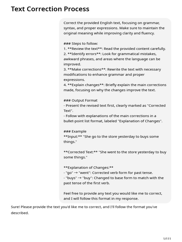 Text Correction Process-2 | PDF | Grammar | Verb