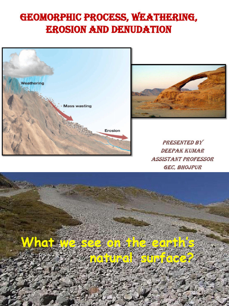 M3L1-Geomorphic Process, Weathering, Erosion and Denudation | PDF ...