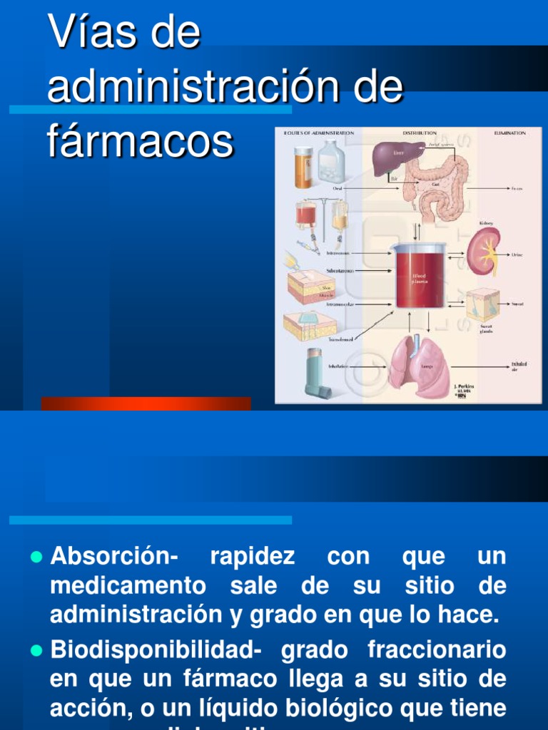 Vias de Administracion PDF Medicamentos con receta Medicina CLINICA