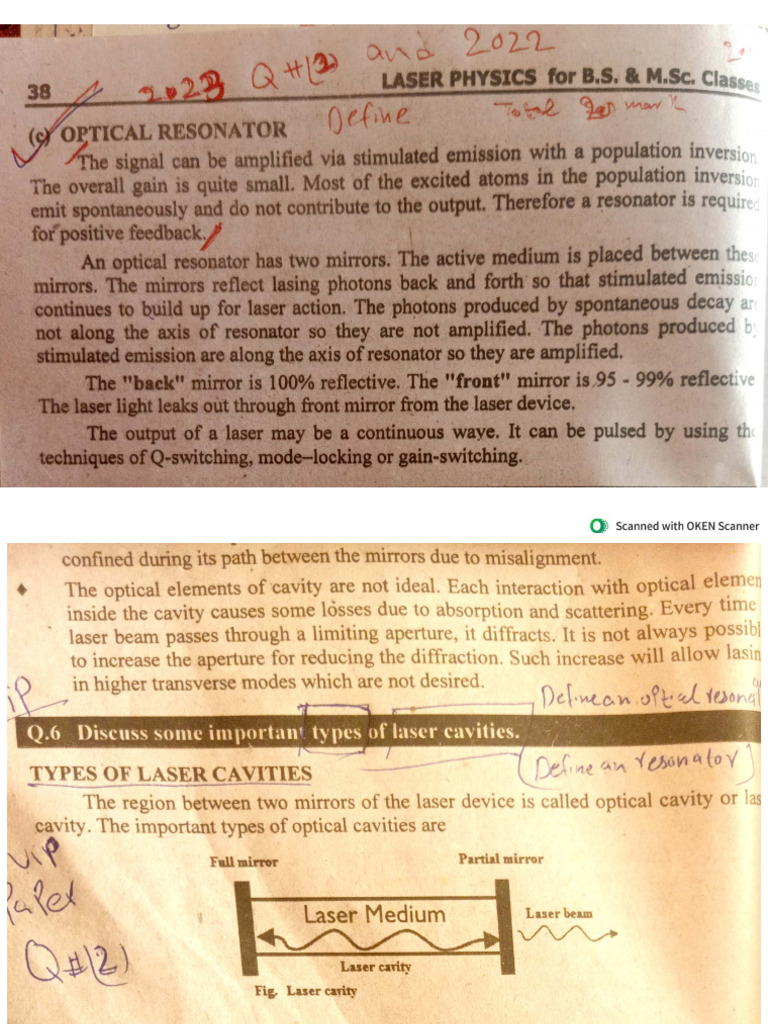 Laser Physics Paper 2023 | PDF