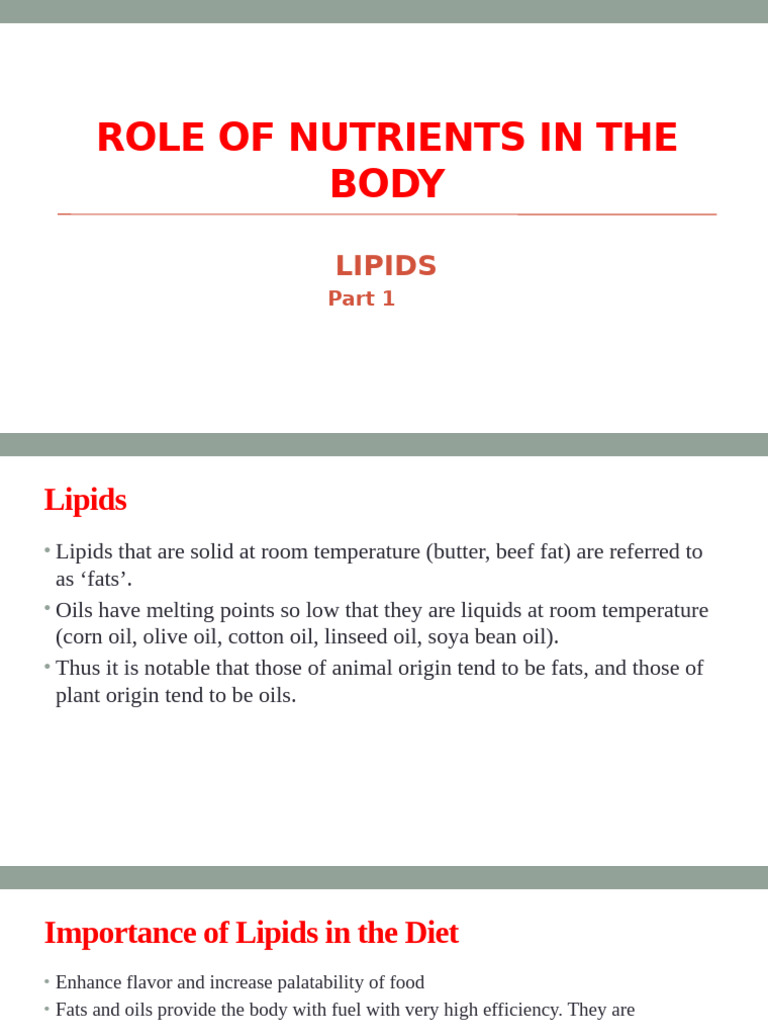 Understanding Lipids and Their Functions | PDF | Fatty Acid | Lipid