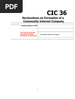 CIC 36 Community Interest Statement Guide | PDF | Government | Business