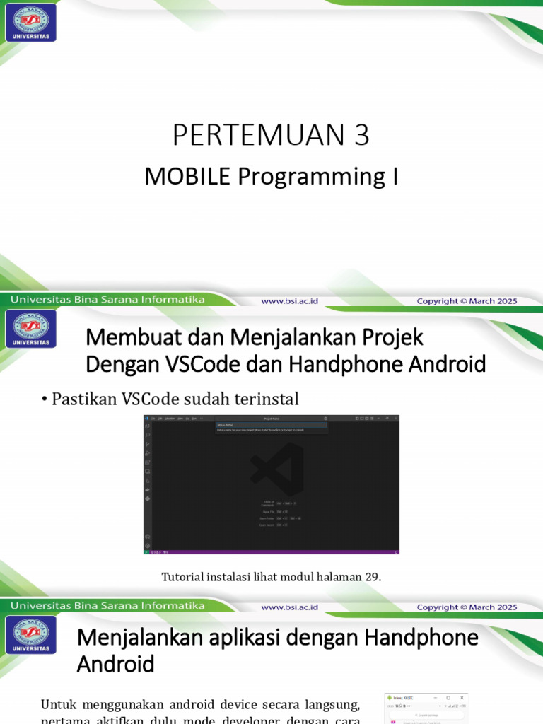 Menjalankan Proyek Flutter di Android | PDF