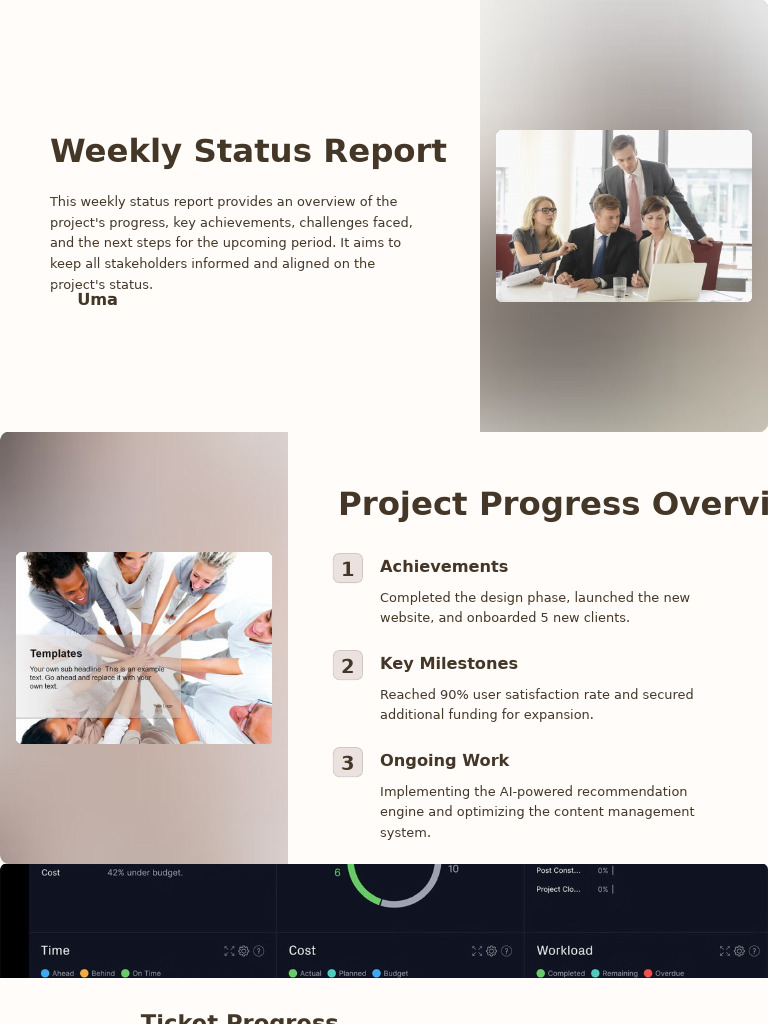 Weekly Status Report | PDF | Databases | Information Technology