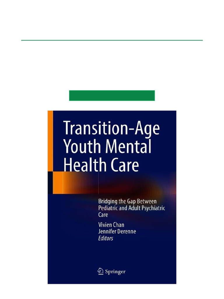 Transition Age Youth Mental Health Care | PDF | Child And Adolescent ...