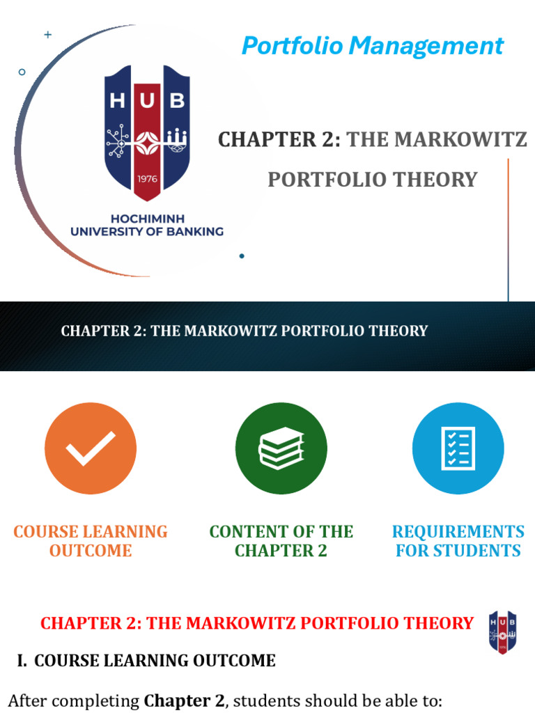 Markowitz Portfolio Theory Overview | PDF | Modern Portfolio Theory ...