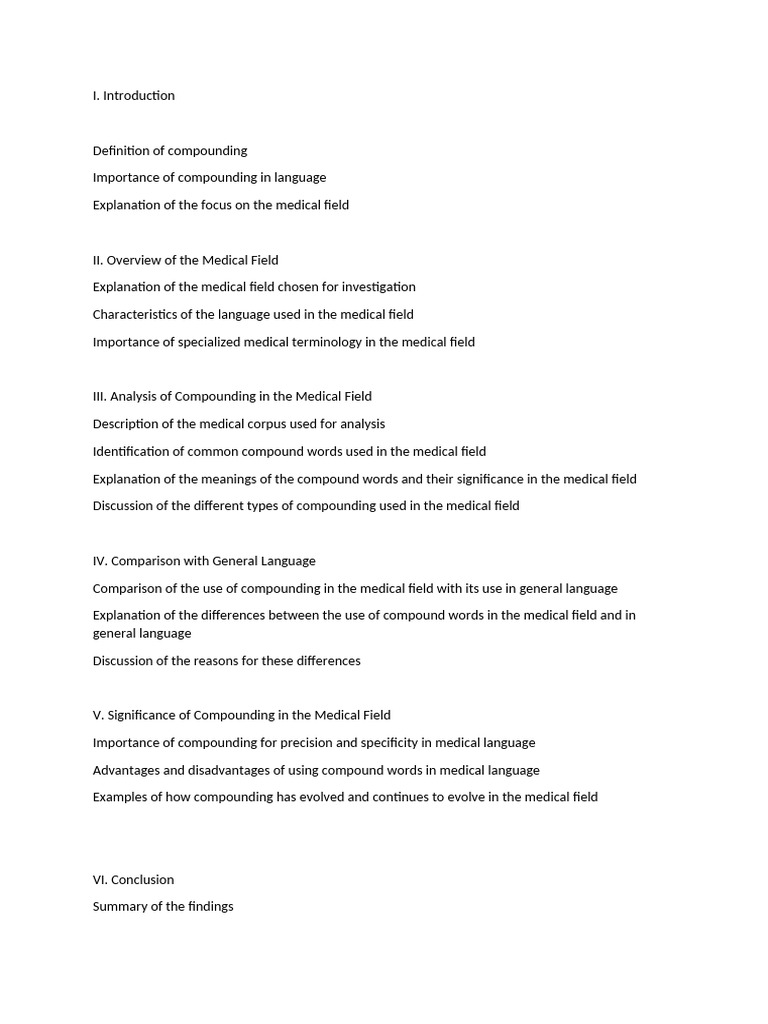 Medical Compound Words Explained | PDF