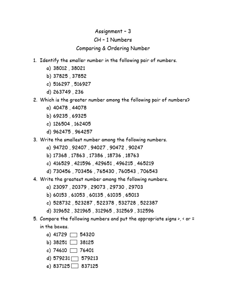 Ch-1 Assignment - 3 | PDF