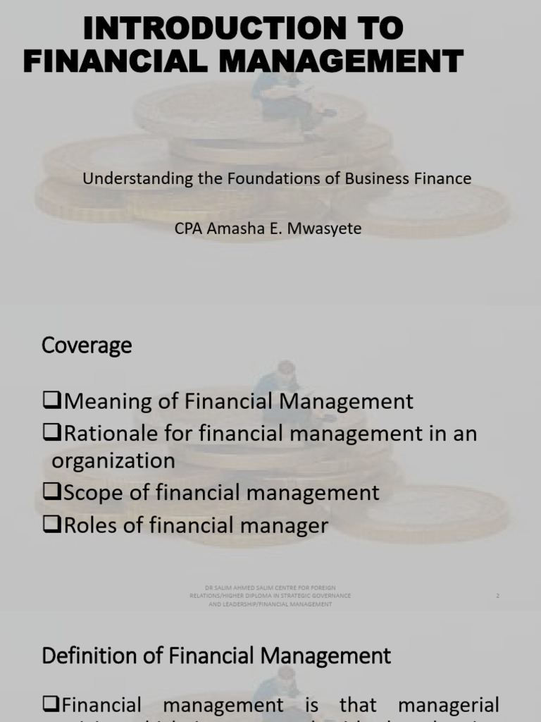 Introduction To Financial Management | PDF | Working Capital | Dividend