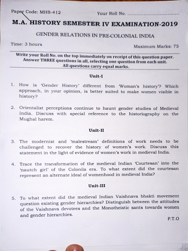 2019 Question Papers | PDF