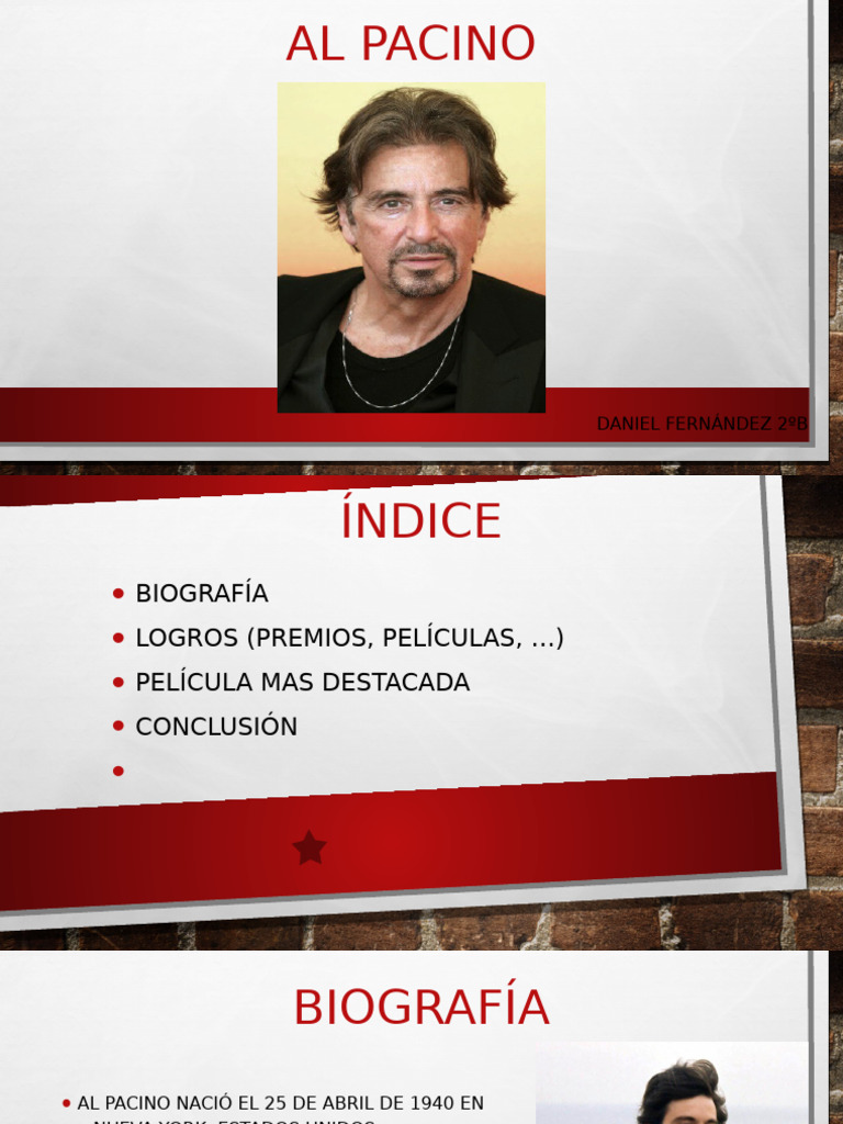 Biografía y logros de Al Pacino | PDF