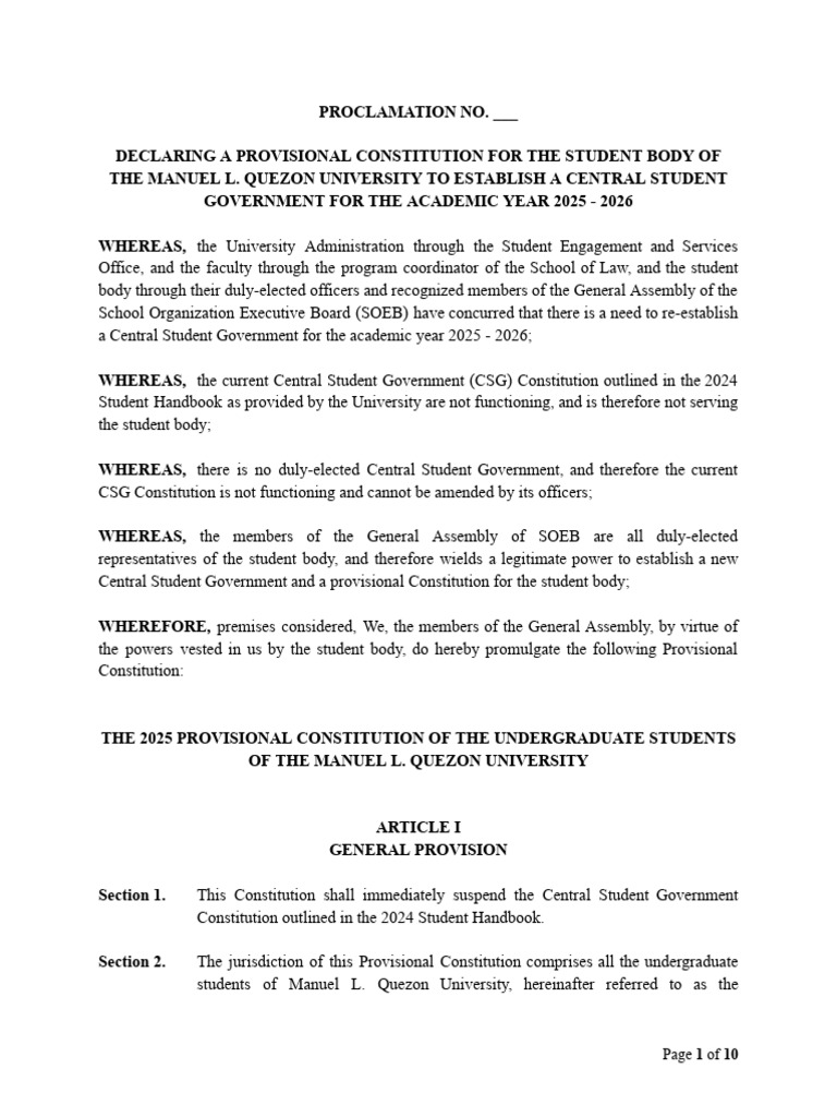 FINAL-DRAFT-OF-THE-2025-PROVISIONAL-CONSTI (1) | PDF | Bill (Law ...