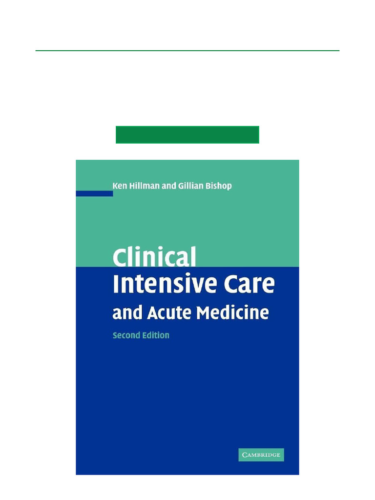Clinical Intensive Care Handbook 2nd Ed. | PDF | Pneumonia ...