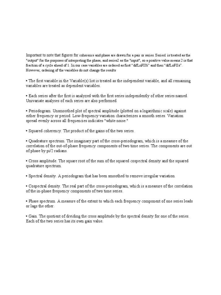 Spectral Analysis of Time Series Data | PDF | Spectral Density | Phase ...