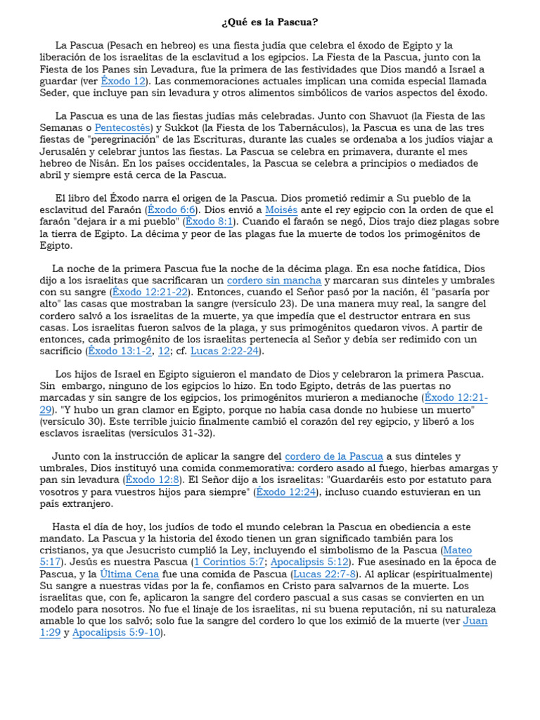 Significado y celebración de la Pascua | PDF | Pascua de Resurrección ...