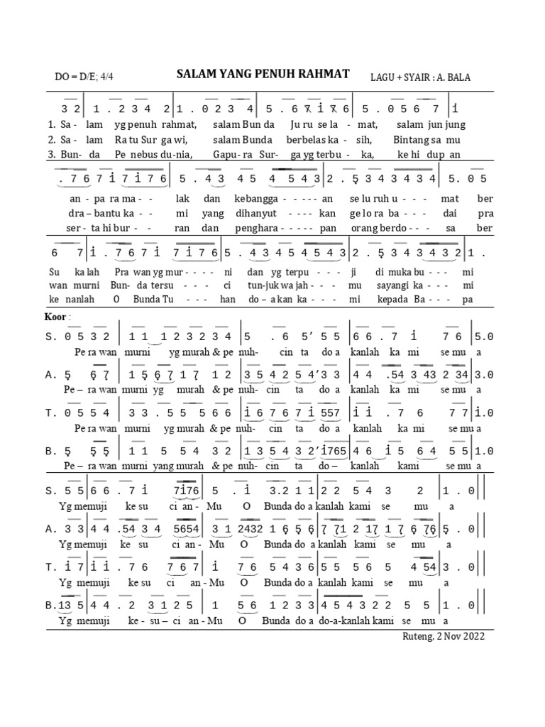 Salam Yang Penuh Rahmat | PDF