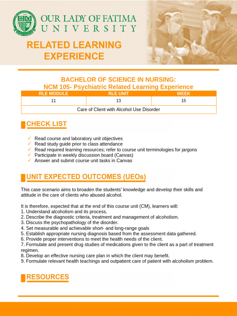 Case Scenerio-Alcohol Use Disorder | PDF | Alcoholism | Substance ...