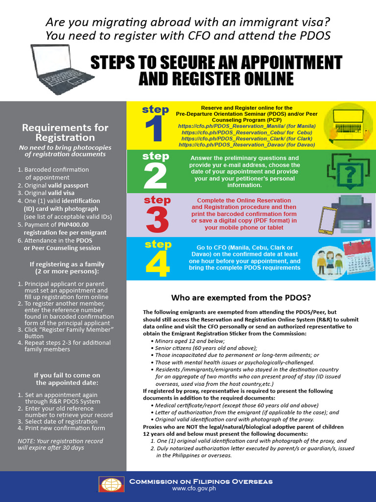 PDOS and PCP Registration Guide | PDF | Identity Document | Travel Visa