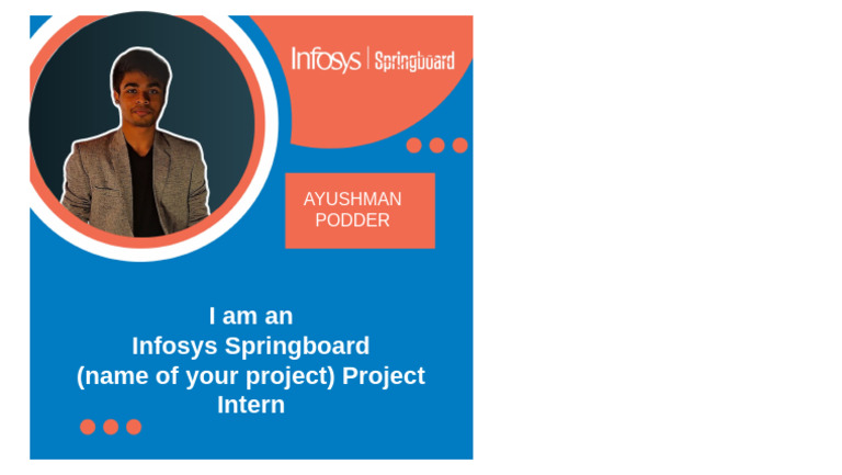 Infosys Springboard Internship Social Media Template | PDF