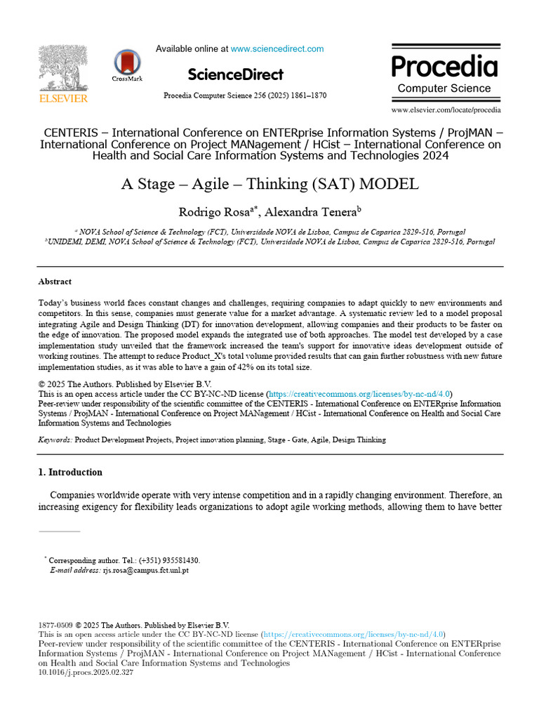 Agile Model for Proposal Stage Innovation | PDF | Scrum (Software ...