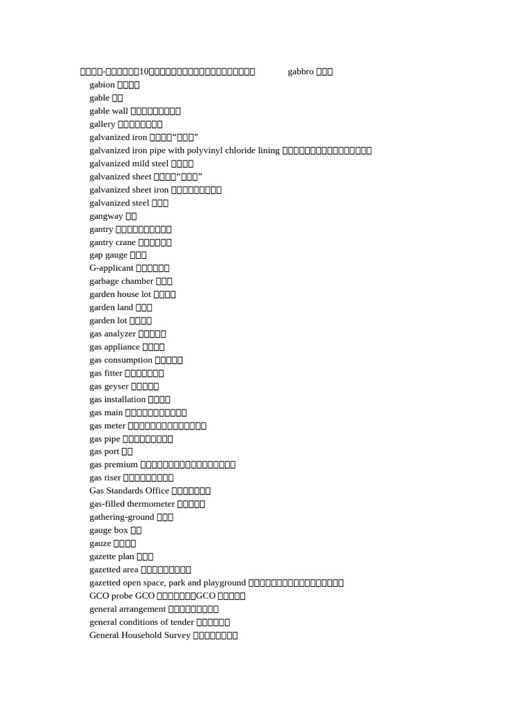 英文词汇建筑词汇| PDF