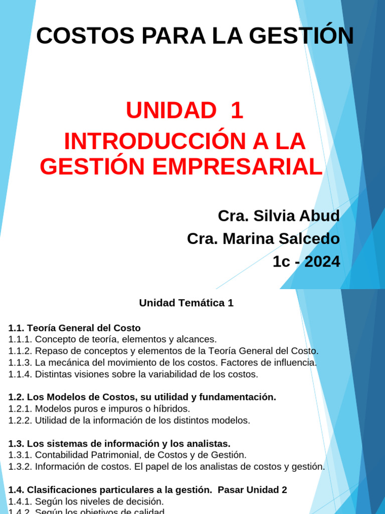 Costos en la Gestión Empresarial | PDF | Factores de producción | Bienes