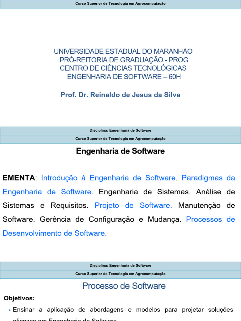 Engenharia de Software em Agrocomputação | PDF | Engenharia de Software ...