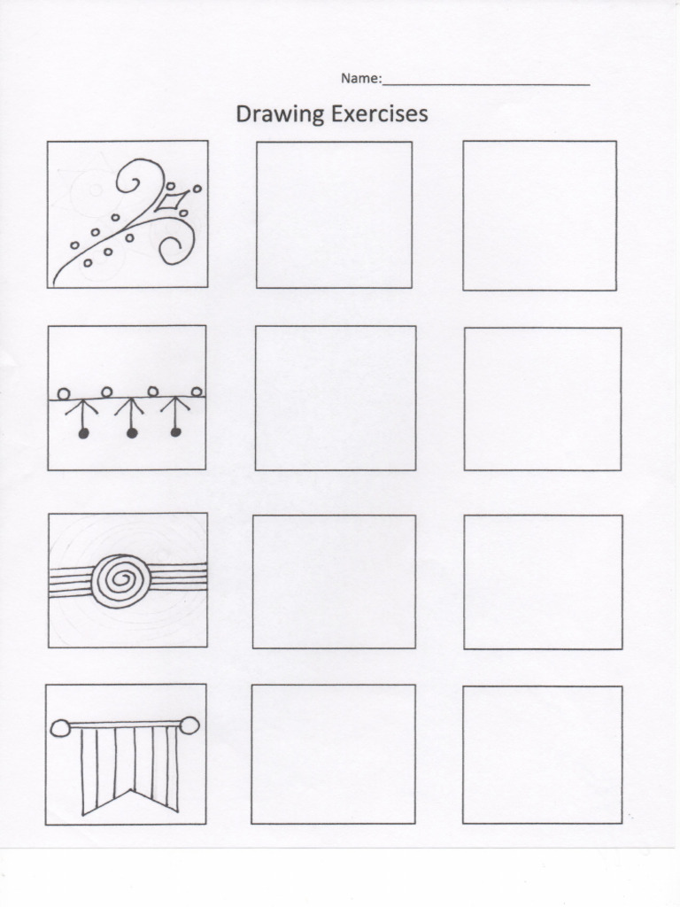 Drawing Exercise 3 Pdf