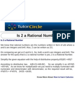 Is 2 A Rational Number