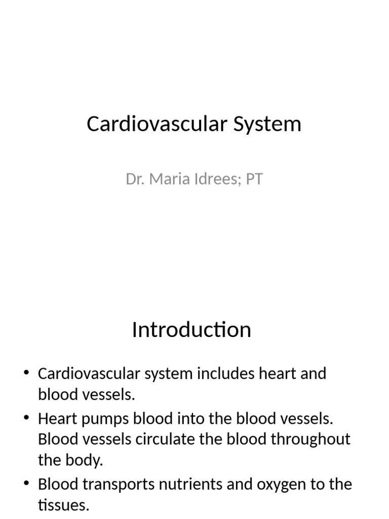 Cardiovascular System | PDF | Atrium (Heart) | Heart
