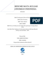 Download Tugas Resume Mata Kuliah Perekonomian Indonesia by Nur Adhini Mutiara SN85575880 doc pdf