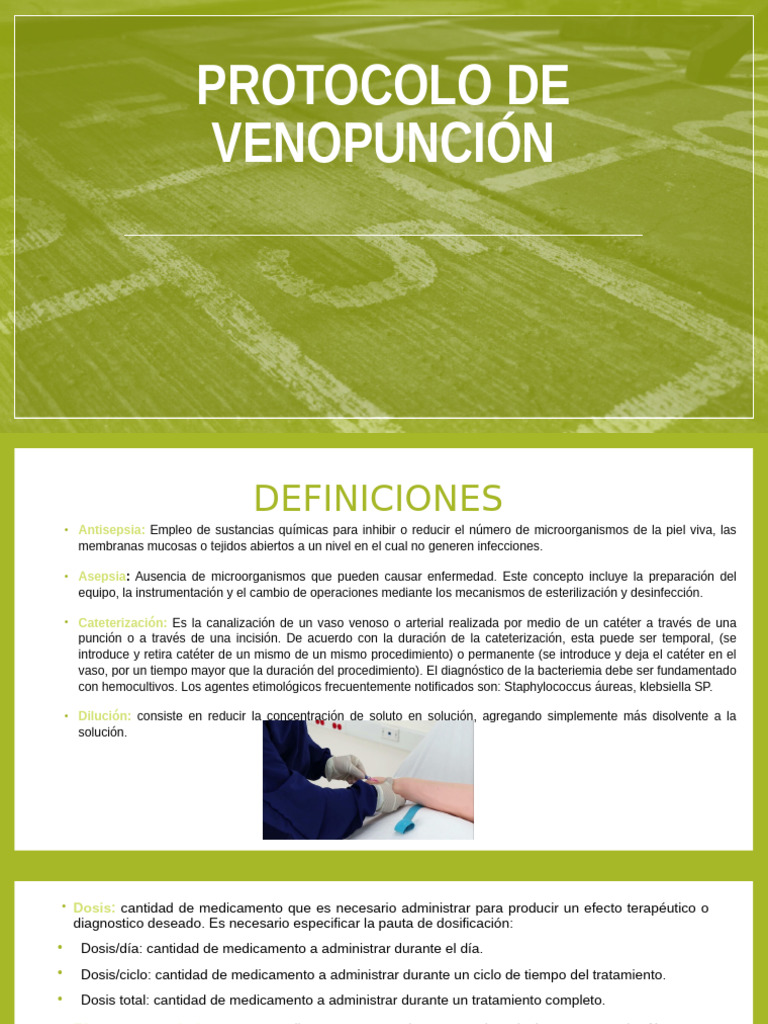 Protocolo de Venopunción y Cuidados | PDF | Medicamentos con receta | Vena